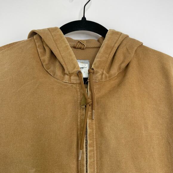 Carhartt J131 Thermal Lined Canvas Full Zip Hooded Jacket Men's size XL - Picture 2 of 16